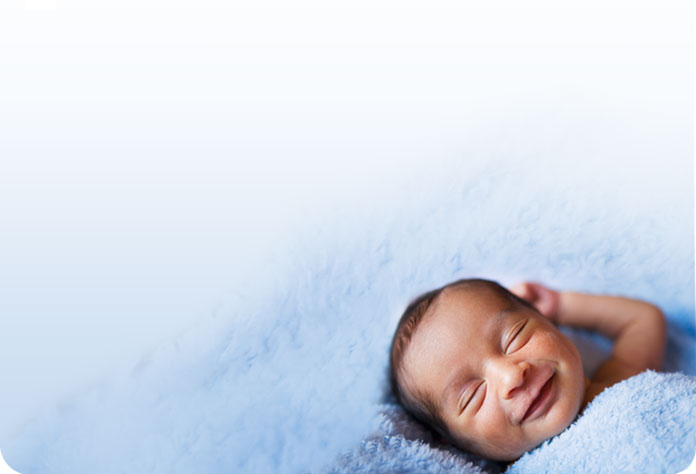 background image of a baby sleeping